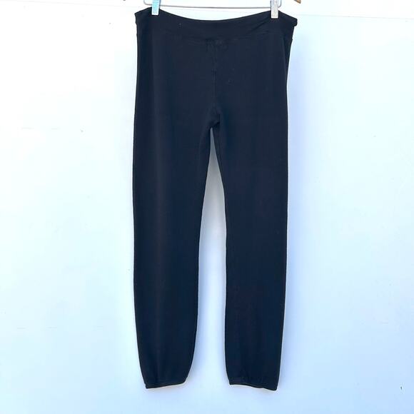 Monrow Classic Supersoft Jogger Sweats Pants Black Small Drawstring Comfy - Picture 4 of 8